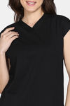 Zivame Knit Poly Pyjama Set - Black Beauty — thumbnail 5
